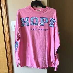 Simply Southern Pink 'Hope' Long Sleeve Tee